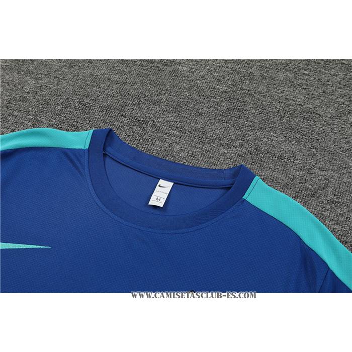 Chandal del Barcelona 23-24 Manga Corta Azul - Pantalon Corto